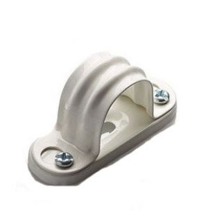 25mm Steel Spacer Bar Saddle White